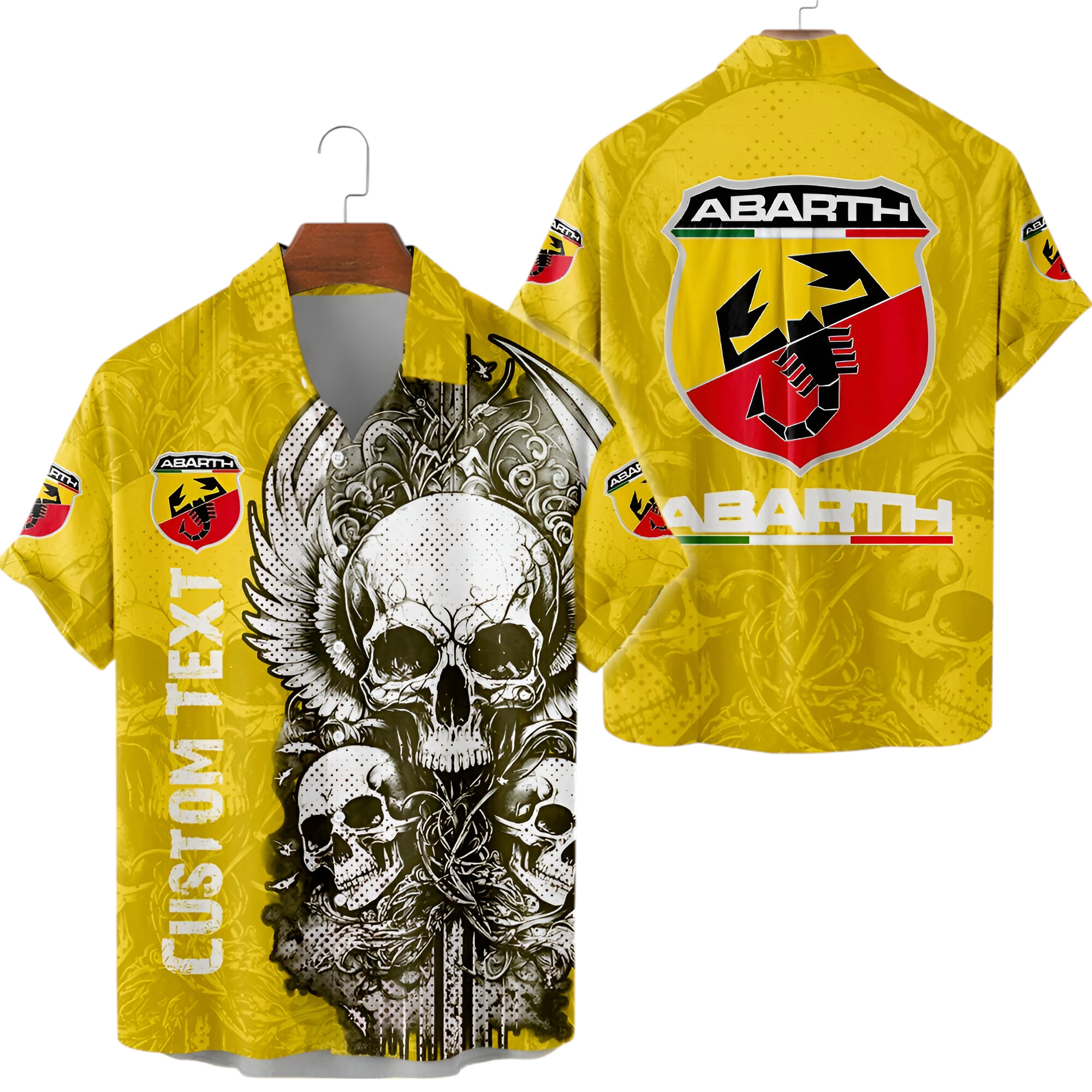 Abarth Button Up Hawaiian Shirt All-over Print Trending This Summer TN130325Y7HWCT2ABA Abarth Button Up Hawaiian Shirt All-over Print Trending This Summer TN130325Y7HWCT2ABA
