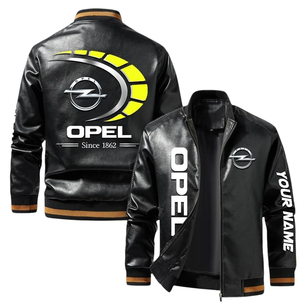 Vintage Opel Exclusive Logo Jacket, Classic Ribbed Collar and Striped Cuffs, Custom Name TN01042025Y12LJ93CT1OPE Vintage Opel Exclusive Logo Jacket, Classic Ribbed Collar and Striped Cuffs, Custom Name TN01042025Y12LJ93CT1OPE