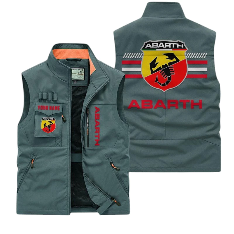 Abarth Multi Pocket Vest Sleeveless Men Outdoor Vest Lightweight Custom Name TN190425Y39MPVCT1ABA Abarth Multi Pocket Vest Sleeveless Men Outdoor Vest Lightweight Custom Name TN190425Y39MPVCT1ABA