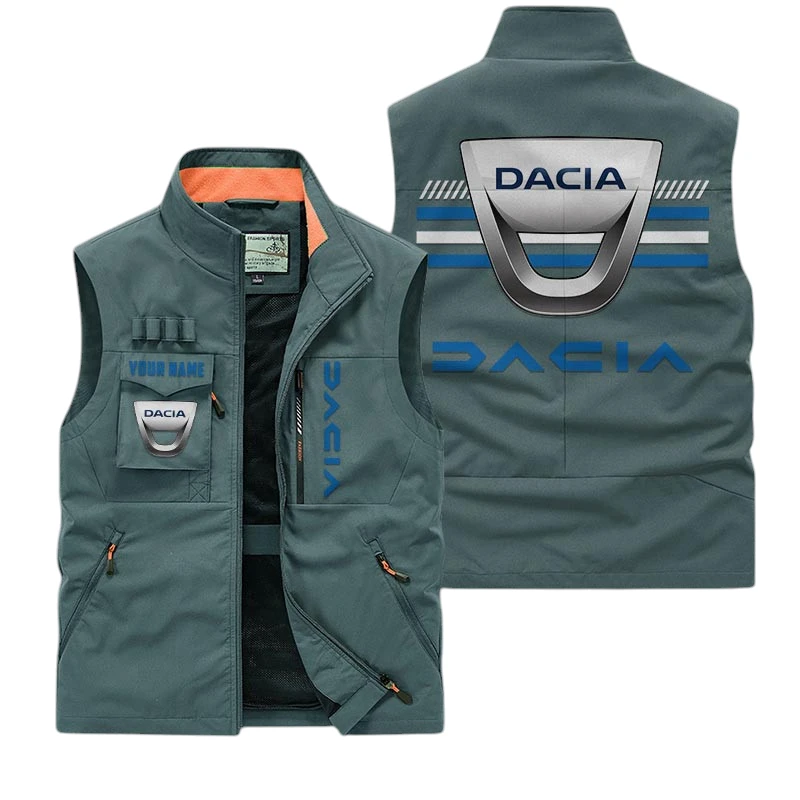 Dacia Multi Pocket Vest Sleeveless Men Outdoor Vest Lightweight Custom Name For Fans TN190425Y39MPVCT1CIA Dacia Multi Pocket Vest Sleeveless Men Outdoor Vest Lightweight Custom Name For Fans TN190425Y39MPVCT1CIA