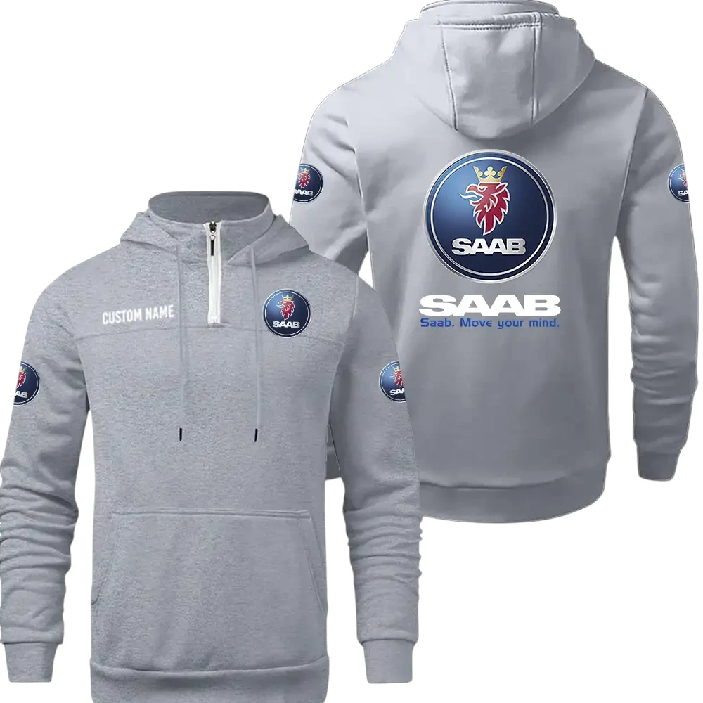 SAAB Quarter Zip Hoodie, Sports Hoodie Custom Name TN290325Y50HZ44CT1SAA SAAB Quarter Zip Hoodie, Sports Hoodie Custom Name TN290325Y50HZ44CT1SAA