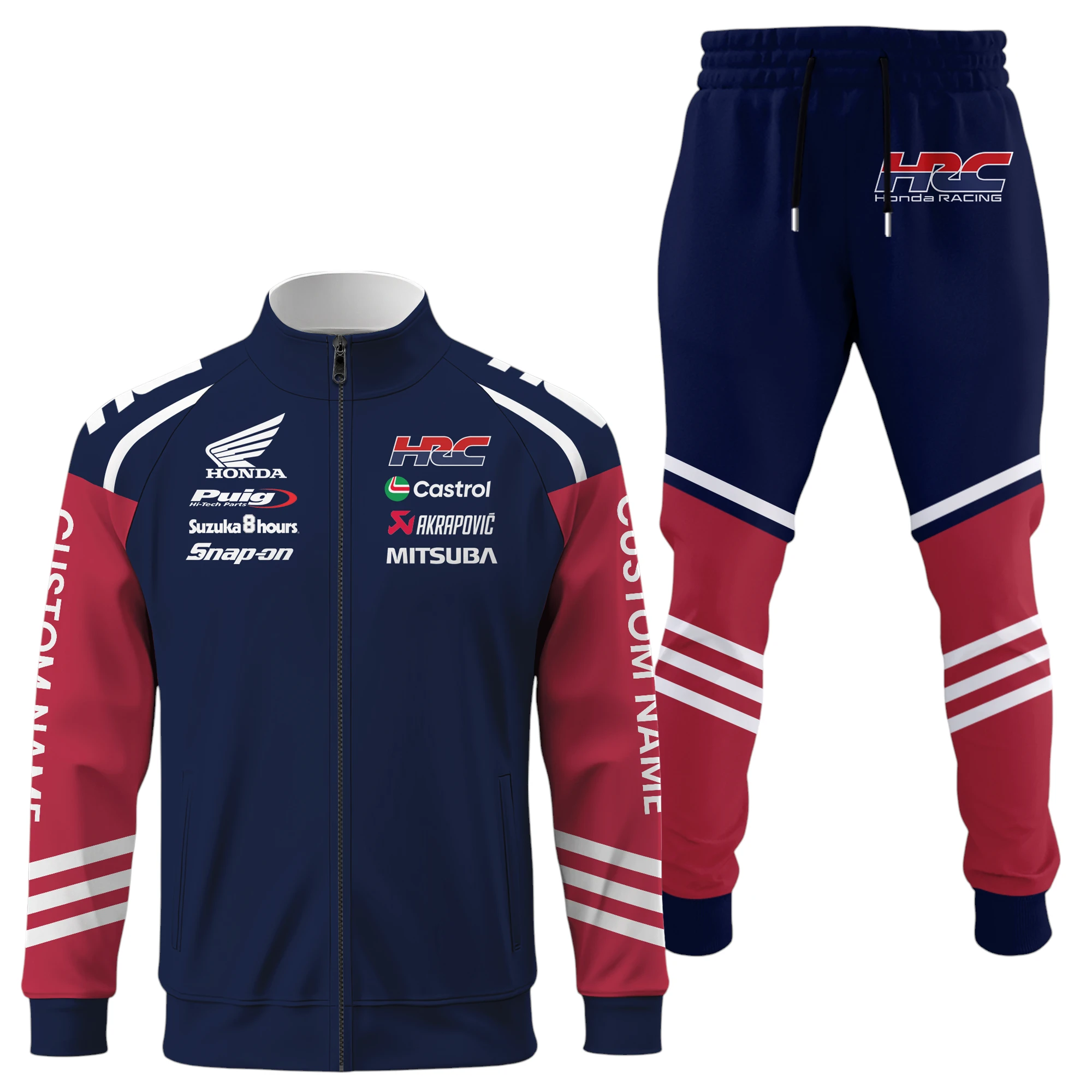 HRC Honda Racing Long Sleeve Shirt Full Zip x Long Pants Set All Over Print, Sports Style Custom Name HIDI020425Y53S16JKHRC HRC Honda Racing Long Sleeve Shirt Full Zip x Long Pants Set All Over Print, Sports Style Custom Name HIDI020425Y53S16JKHRC