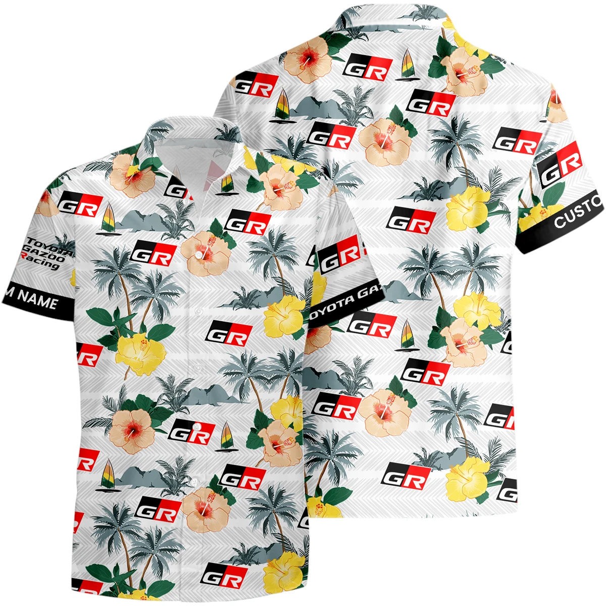 Toyota Gazoo Racing Hawaiian Shirt x Beach Shorts Full Set Limited 2025 All Over Print, Custom Name HIHI280425Y7HWTGR Toyota Gazoo Racing Hawaiian Shirt x Beach Shorts Full Set Limited 2025 All Over Print, Custom Name HIHI280425Y7HWTGR