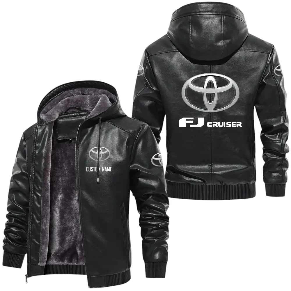 Toyota Fj Cruiser PU Leather Hooded Jacket, Mens Durable Windproof Keep Warm Soft Velvet Lined Jacket, Custom Name HG060325Y24LJH1FJC Toyota Fj Cruiser PU Leather Hooded Jacket, Mens Durable Windproof Keep Warm Soft Velvet Lined Jacket, Custom Name HG060325Y24LJH1FJC