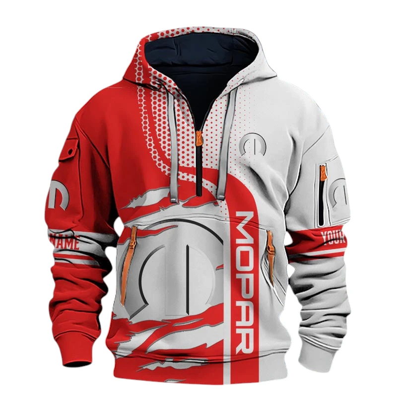 Mopar Half Zip Hoodie All Over Prints, Multi-Pockets Custom TN130525Y26QZ3CT1MOP Mopar Half Zip Hoodie All Over Prints, Multi-Pockets Custom TN130525Y26QZ3CT1MOP