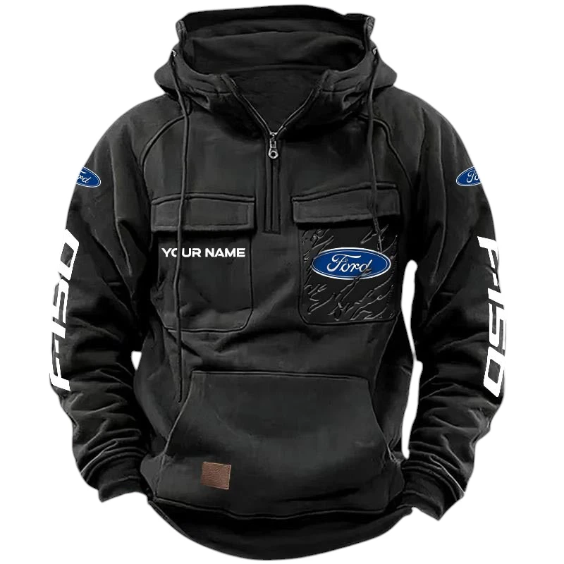 Ford F150 Quarter Zip Hoodie, Sports Hoodie Multi-Pockets, Custom Name HG090525Y41HJRCT1FOF Ford F150 Quarter Zip Hoodie, Sports Hoodie Multi-Pockets, Custom Name HG090525Y41HJRCT1FOF