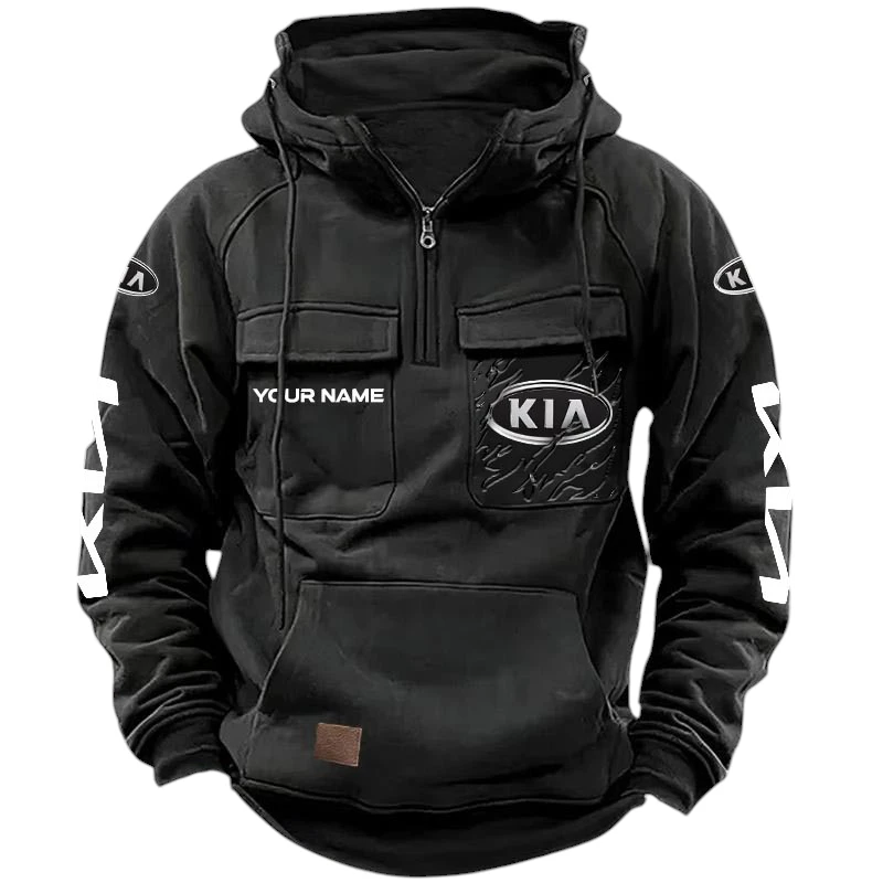 KIA Quarter Zip Hoodie, Sports Hoodie Multi-Pockets, Custom Name HG130525Y41HJRCT1KIA KIA Quarter Zip Hoodie, Sports Hoodie Multi-Pockets, Custom Name HG130525Y41HJRCT1KIA