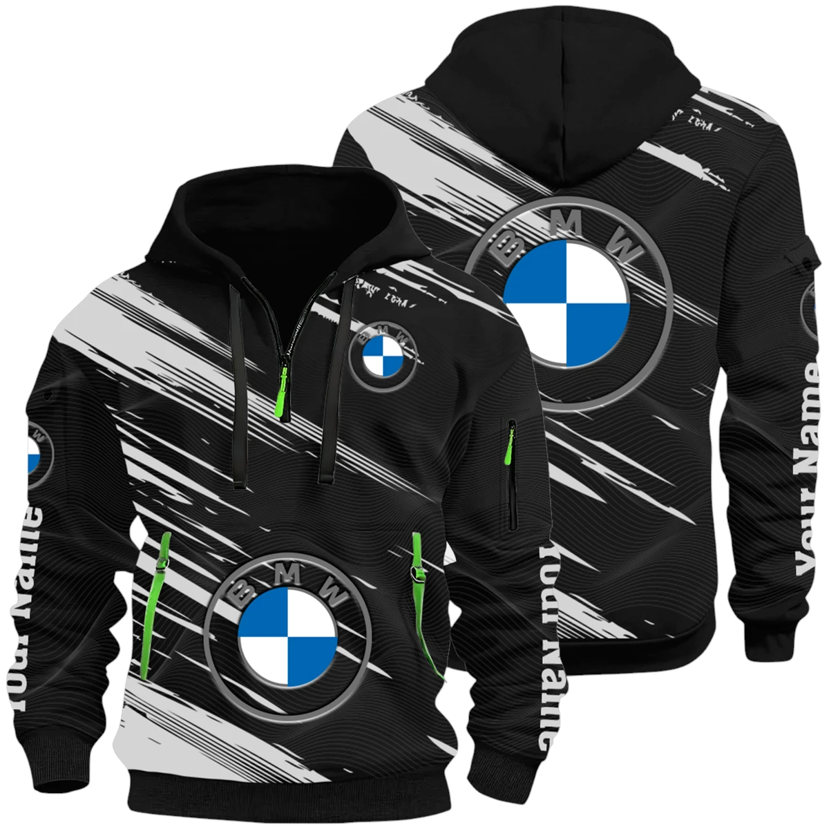 BMW Half Zip Hoodie All Over Prints, Multi-Pockets Custom Name HIHI040625Y26QZ3HBMW BMW Half Zip Hoodie All Over Prints, Multi-Pockets Custom Name HIHI040625Y26QZ3HBMW