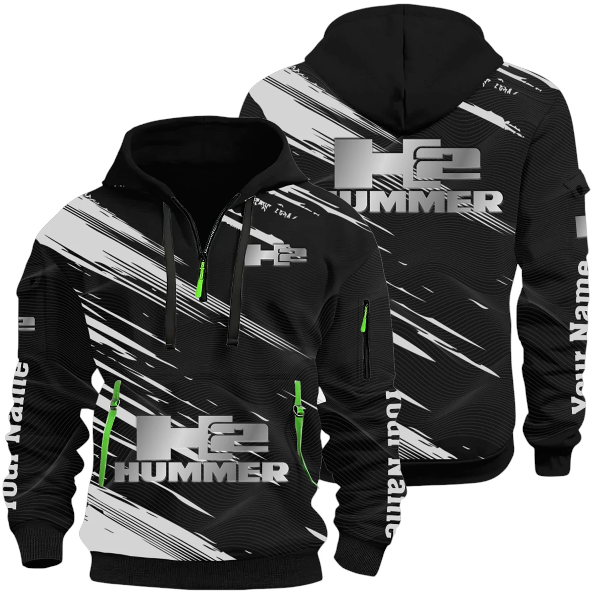 Hummer H2 Half Zip Hoodie All Over Prints, Multi-Pockets Custom Name HIHI130625Y26QZ3HH2H Hummer H2 Half Zip Hoodie All Over Prints, Multi-Pockets Custom Name HIHI130625Y26QZ3HH2H