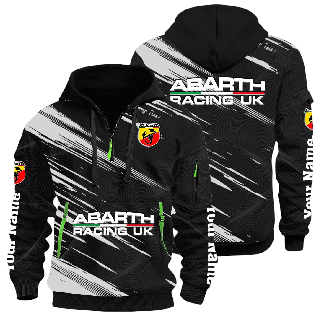 Abarth Racing UK Half Zip Hoodie All Over Prints, Multi-Pockets Custom Name HIHI240625Y26QZ3HABR Abarth Racing UK Half Zip Hoodie All Over Prints, Multi-Pockets Custom Name HIHI240625Y26QZ3HABR