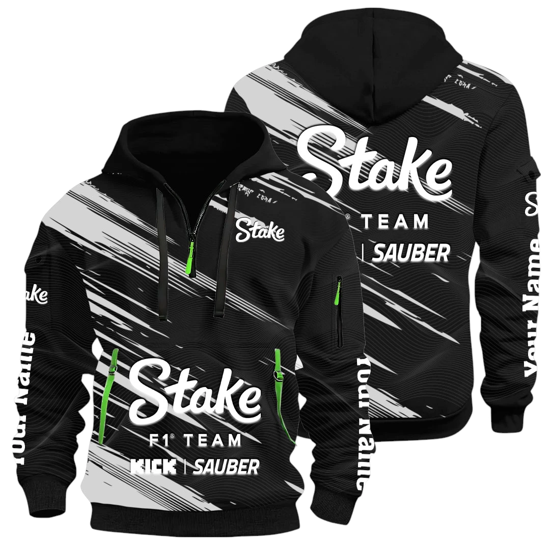 Stake F1 Team Kick Sauber Half Zip Hoodie All Over Prints, Multi-Pockets Custom Name HIHI240625Y26QZ3HSKS Stake F1 Team Kick Sauber Half Zip Hoodie All Over Prints, Multi-Pockets Custom Name HIHI240625Y26QZ3HSKS