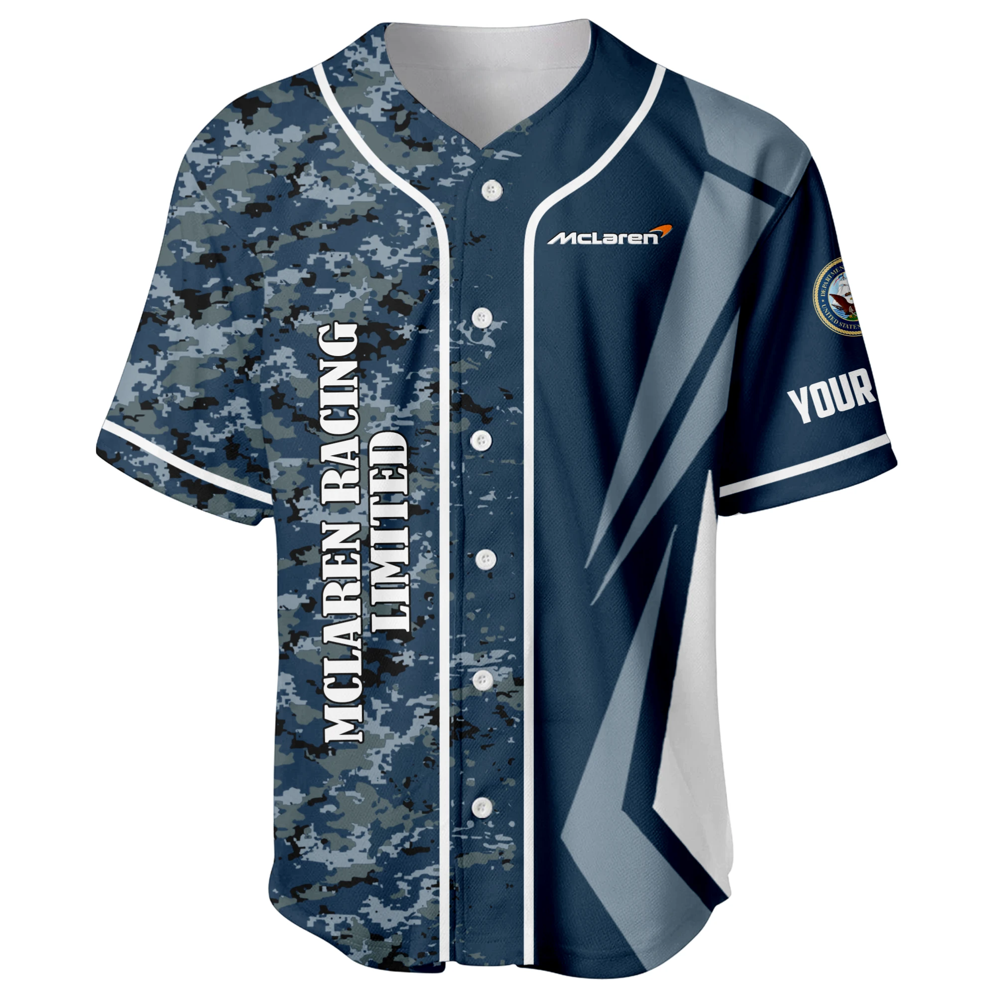 McLaren Racing Limited x US Navy 250th Anniversary 3D Baseball Jersey Custom Your Name McLaren Racing Limited x US Navy 250th Anniversary 3D Baseball Jersey Custom Your Name