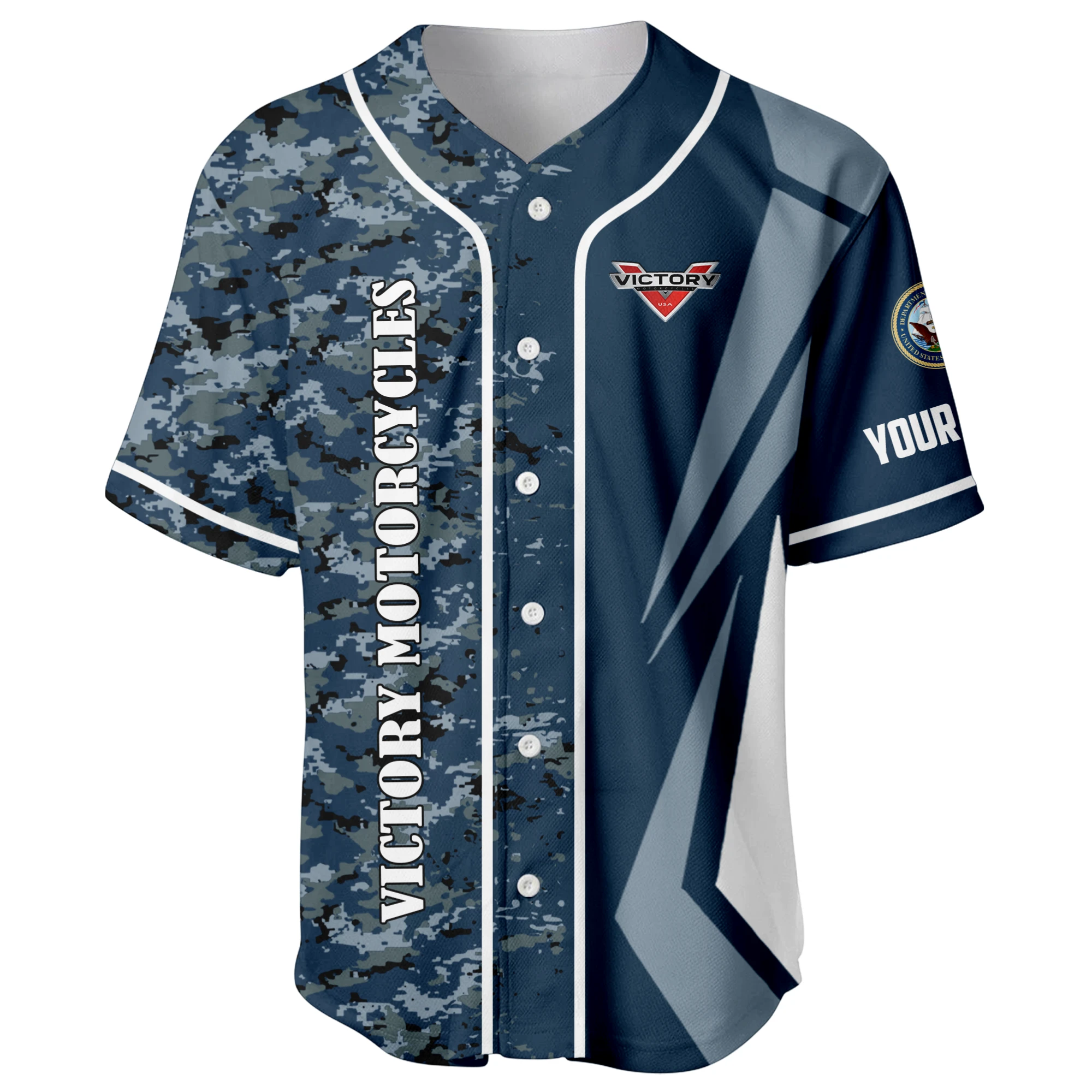 Victory Motorcycles x US Navy 250th Anniversary 3D Baseball Jersey Custom Your Name Victory Motorcycles x US Navy 250th Anniversary 3D Baseball Jersey Custom Your Name