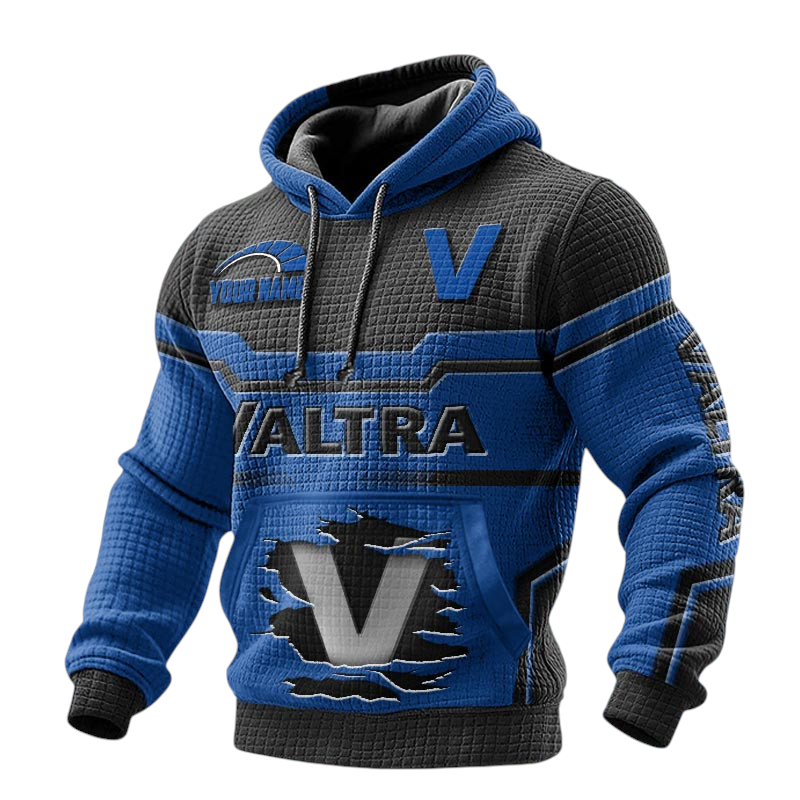 Valtra Waffle Pullover Hoodie 3D Custom Your Name Valtra Waffle Pullover Hoodie 3D Custom Your Name
