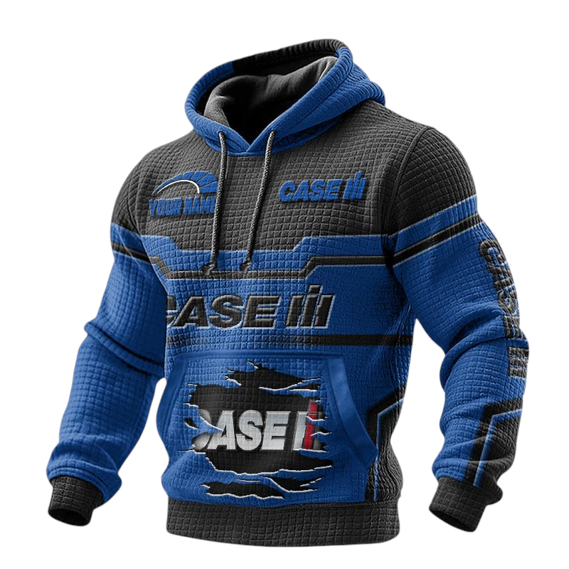 Case IH Waffle Pullover Hoodie 3D Custom Your Name Case IH Waffle Pullover Hoodie 3D Custom Your Name