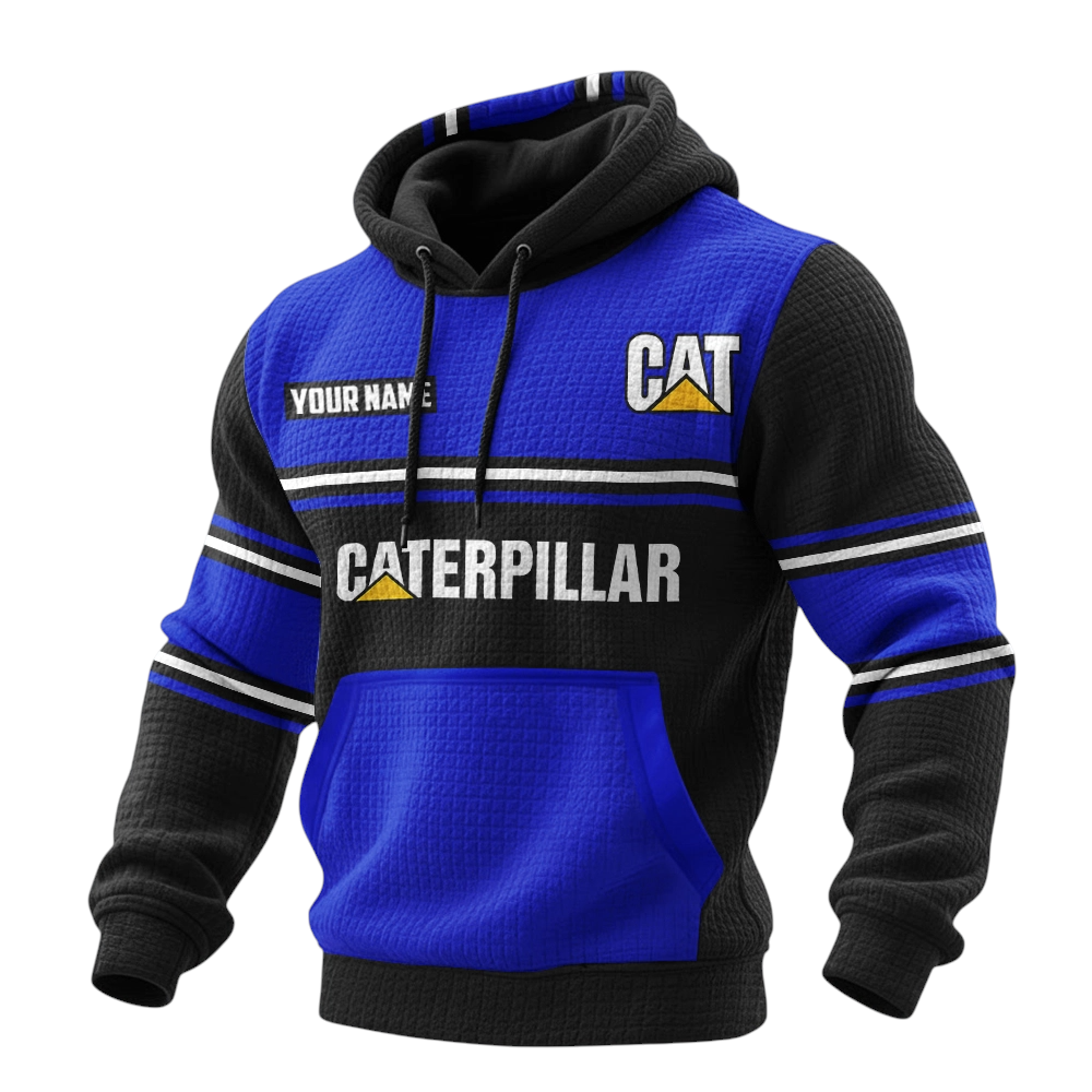 Caterpillar Waffle Pullover Hoodie 3D Customize Your Name Caterpillar Waffle Pullover Hoodie 3D Customize Your Name