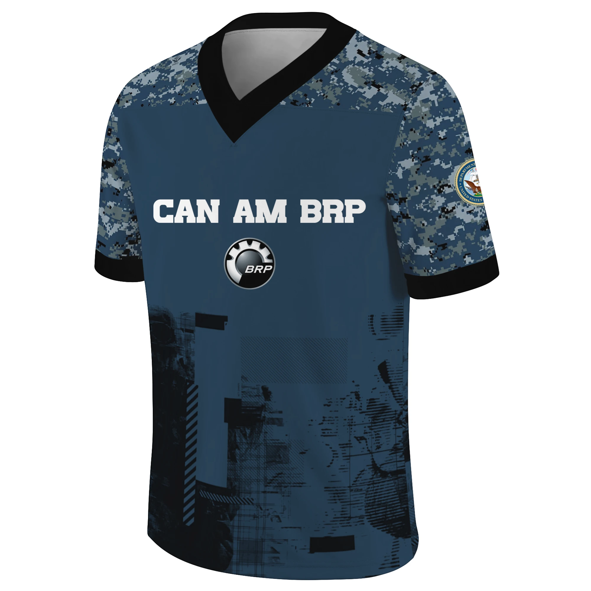 Can Am BRP x US Navy 250th Anniversary V-Neck Short Sleeve Jersey 3D Limited 2026 Custom Your Name Can Am BRP x US Navy 250th Anniversary V-Neck Short Sleeve Jersey 3D Limited 2026 Custom Your Name
