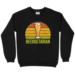 Beergetarian Sweatshirt – Black