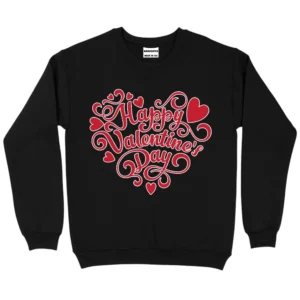 Love Gifts For Valentine's Day Sweatshirt - Black