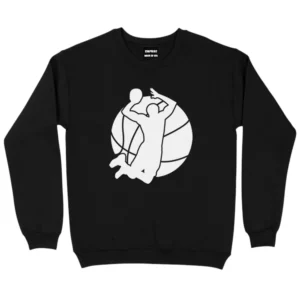 Basketball Winner Champion Sweatshirts - Black