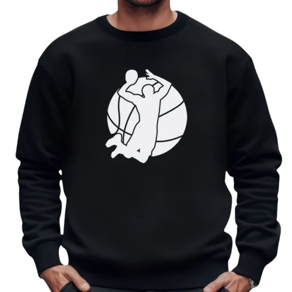 Basketball Winner Champion Sweatshirts - Black