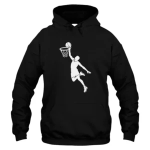 I Love Basketball Hoodie - Black