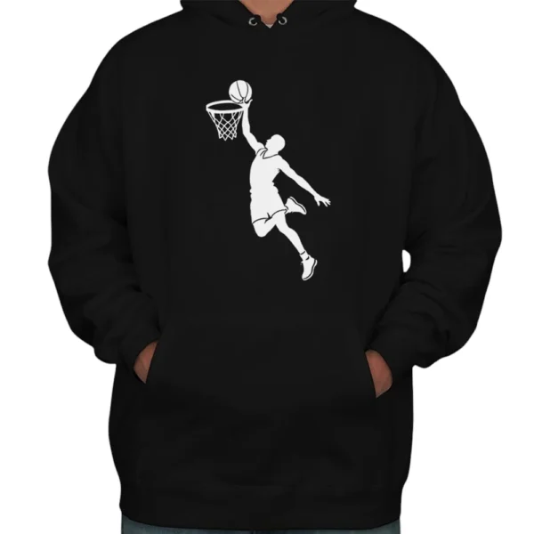 I Love Basketball Hoodie - Black
