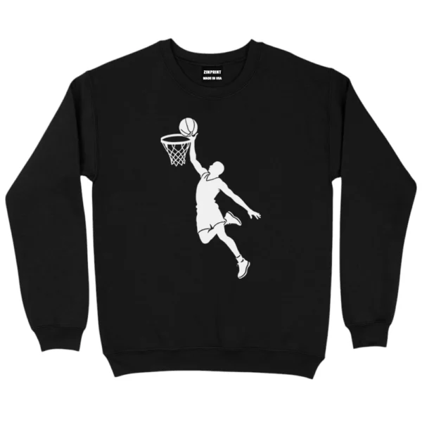 I Love Basketball Sweatshirts - Black
