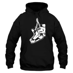 Hockey Shoes Hoodie – Black