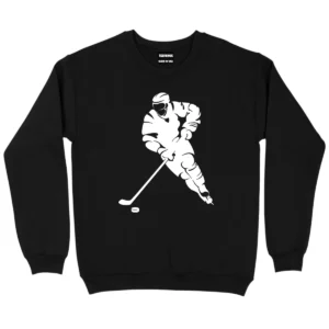 I Love Playing Hockey Sweatshirt – Black
