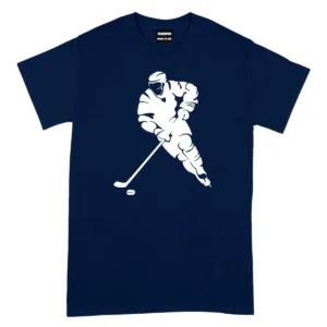 I Love Playing Hockey TShirt – Navy