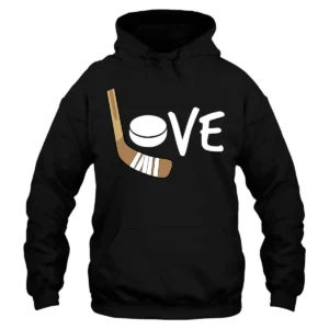 Love Hockey Hoodie – Black