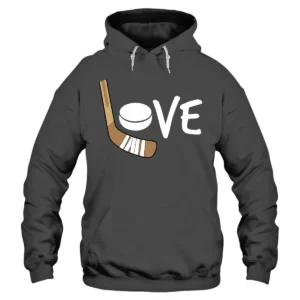 Love Hockey Hoodie – DarkGrey
