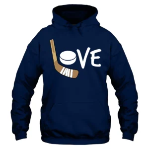 Love Hockey Hoodie – Navy