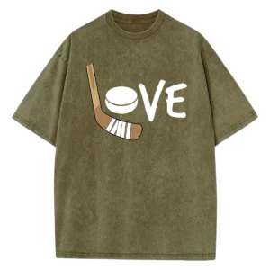 Love Hockey Washed Tshirts