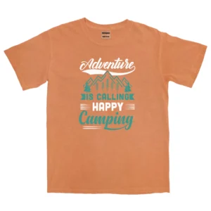 Adventure Is Calling Happy Camping Unisex Comfort Colors T-shirts