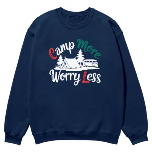 Camp More Worry Less Vintage Unisex Sweatshirt